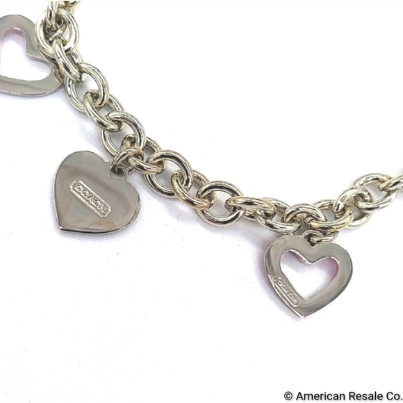 COACH Multi Heart Purse Handbag Bracelet Lanyard Keychain Fob Purse Charm - Picture 4 of 5